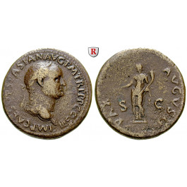 Römische Kaiserzeit, Vespasianus, Sesterz 71, f.ss