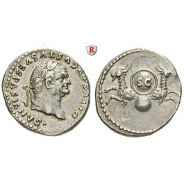 Römische Kaiserzeit, Vespasianus, Denar 80-81, f.vz
