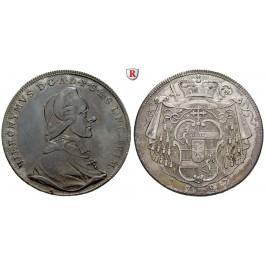 Salzburg, Bistum, Hieronymus von Colloredo, Reichstaler 1787, ss-vz