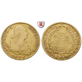Spanien, Carlos IV., 2 Escudos 1802, 5,91 g fein, ss