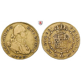 Spanien, Carlos IV., Escudo 1799, 2,97 g fein, ss