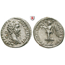 Römische Kaiserzeit, Septimius Severus, Denar 198, vz+