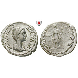 Römische Kaiserzeit, Plautilla, Frau des Caracalla, Denar 202-205, vz/ss-vz