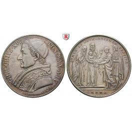 Vatikan, Gregor XVI., Scudo 1834, f.vz