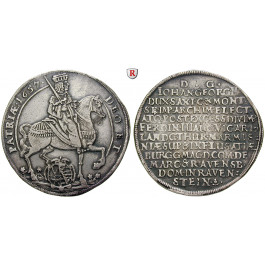Sachsen, Albertinische Linie, Johann Georg II., Taler 1657, ss-vz