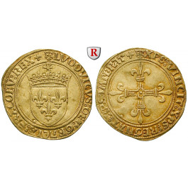 Frankreich, Louis XII., Ecu d´or au soleil o.J. (1498), f.vz