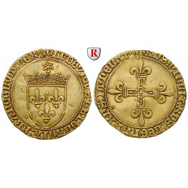 Frankreich, Louis XII., Ecu d´or au soleil o.J. (1498), ss-vz