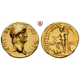 Römische Kaiserzeit, Nero, Aureus 60-61, ss-vz/ss+