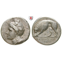 Italien-Lukanien, Velia, Didrachme 334-300 v.Chr., ss-vz/vz