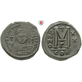 Byzanz, Justinian I., Follis Jahr 22 = 548-549, vz