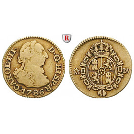 Spanien, Carlos III., 1/2 Escudo 1786, ss