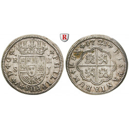 Spanien, Philipp V., 2 Reales 1721, vz