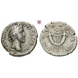 Römische Kaiserzeit, Antoninus Pius, Denar 143-144, ss