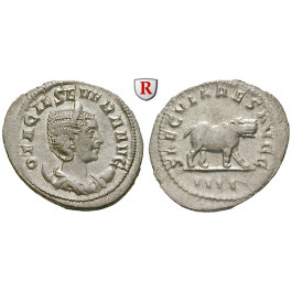 Römische Kaiserzeit, Otacilia Severa, Frau Philippus I., Antoninian 248, vz-st