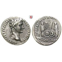 Römische Kaiserzeit, Augustus, Denar 2 v.-4 n.Chr., ss-vz