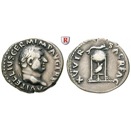 Römische Kaiserzeit, Vitellius, Denar April-Dez. 69, ss-vz