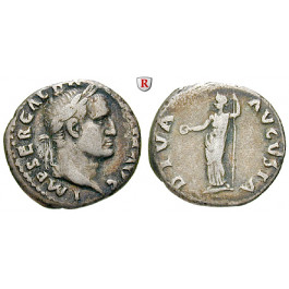 Römische Kaiserzeit, Galba, Denar Juli 68 - Jan. 69, ss
