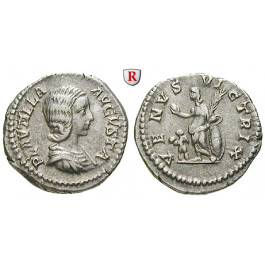 Römische Kaiserzeit, Plautilla, Frau des Caracalla, Denar 205, ss+