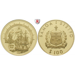 Westsamoa, 100 Tala 1994, 6,75 g fein, PP