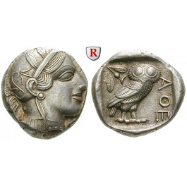 Attika, Athen, Tetradrachme 2. Hälfte 5.Jh. v.Chr., ss-vz