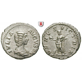 Römische Kaiserzeit, Julia Domna, Frau des Septimius Severus, Denar 196-211, ss-vz