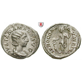 Römische Kaiserzeit, Julia Mamaea, Mutter des Severus Alexander, Denar 222, vz