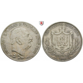 Montenegro, Nikola I., 5 Perpera 1909, ss