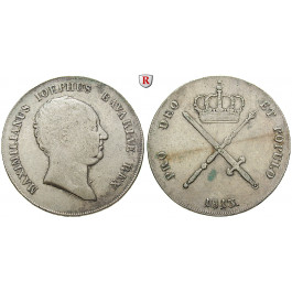 Bayern, Königreich, Maximilian I. Joseph, Kronentaler 1813, ss