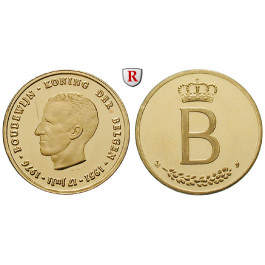 Belgien, Königreich, Baudouin I., Goldmedaille 1976, PP
