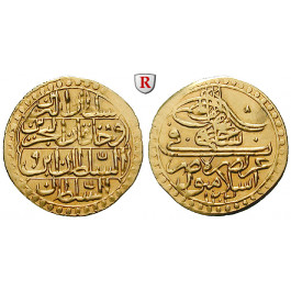 Osmanisches Reich, Selim III., Zeri Mahbub 1798 (Jahr 10), 1,86 g fein, ss-vz