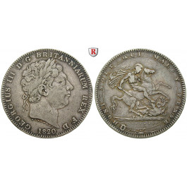 Grossbritannien, George III., Crown 1820, ss