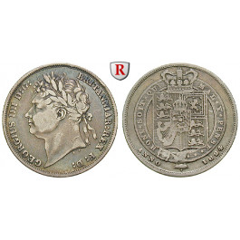 Grossbritannien, George IV., Shilling 1824, ss