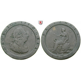 Grossbritannien, George III., Penny 1797, ss