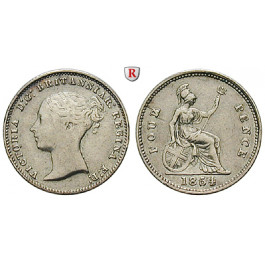 Grossbritannien, Victoria, Groat (4 Pence) 1854, ss+