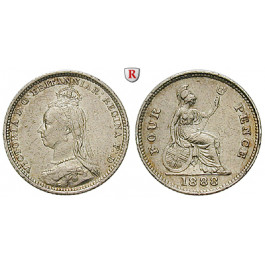 Grossbritannien, Victoria, Groat (4 Pence) 1888, ss