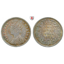 Indien, Britisch-Indien, Victoria, 2 Annas 1896, ss-vz