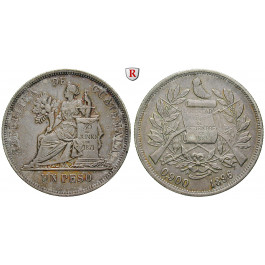 Guatemala, Republik, Peso 1896, vz