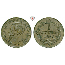 Italien, Königreich, Vittorio Emanuele II., Centesimo 1867, vz