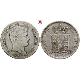 Italien, Königreich beider Sizilien, Ferdinando II., Piastra (120 Grana) 1835, ss