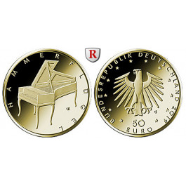 Bundesrepublik Deutschland, 50 Euro 2019, Hammerflügel, A, 7,78 g fein, st