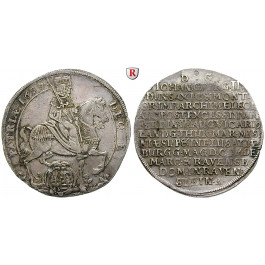 Sachsen, Albertinische Linie, Johann Georg II., Taler 1657, ss-vz