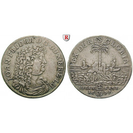Braunschweig, Braunschweig-Calenberg-Hannover, Johann Friedrich, 2/3 Taler 1677, ss