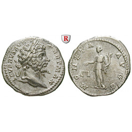 Römische Kaiserzeit, Septimius Severus, Denar 201, ss-vz