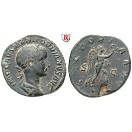Römische Kaiserzeit, Gordianus III., Sesterz 239, vz