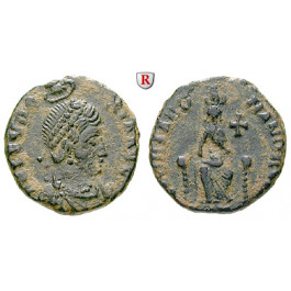 Römische Kaiserzeit, Eudoxia, Frau des Arcadius, Bronze 395-401, ss-vz