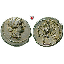 Römische Republik, Caius Iulius Caesar, Denar 48-47 v.Chr., vz