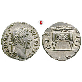 Römische Kaiserzeit, Antoninus Pius, Denar 145-161, vz-st