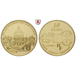 Frankreich, V. Republik, 10 Euro 2006, 7,77 g fein, PP