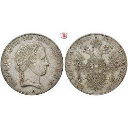 Österreich, Kaiserreich, Ferdinand I., Konventionstaler 1848, ss-vz