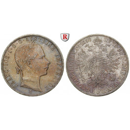 Österreich, Kaiserreich, Franz Joseph I., Gulden 1858, f.vz